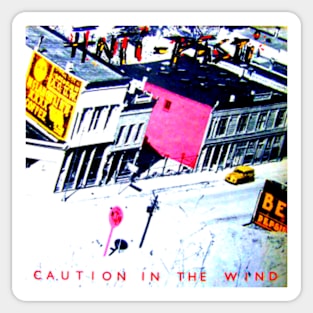 Caution in the Wind 1982 Punk Rock Throwback Sticker